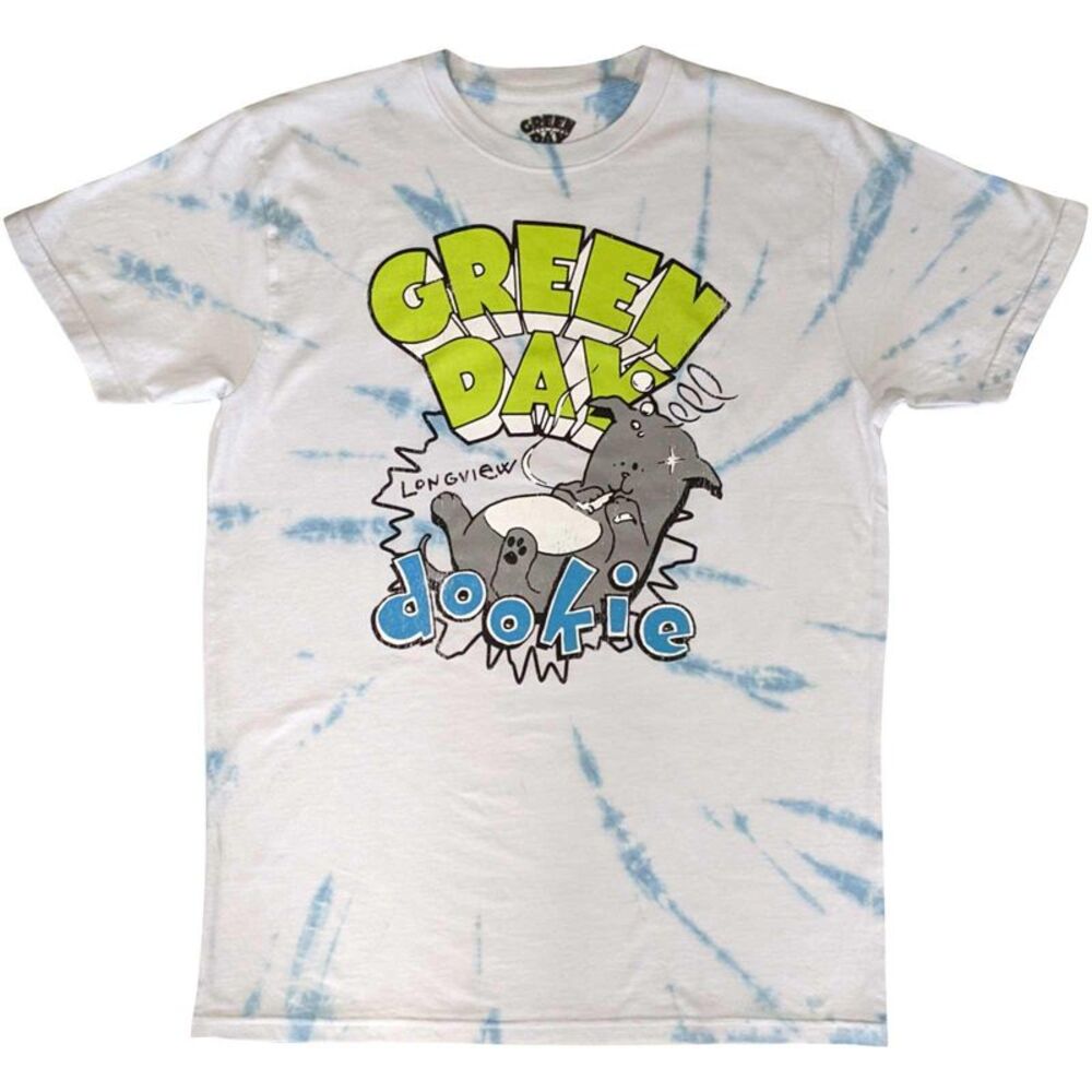Green Day Unisex Adult Dookie Longview T-Shirt / White